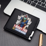 Babatos Iron Blood Orfens Fashion Men's Wallet Unicorn Red Heretic Card Bag Trifold Wallets