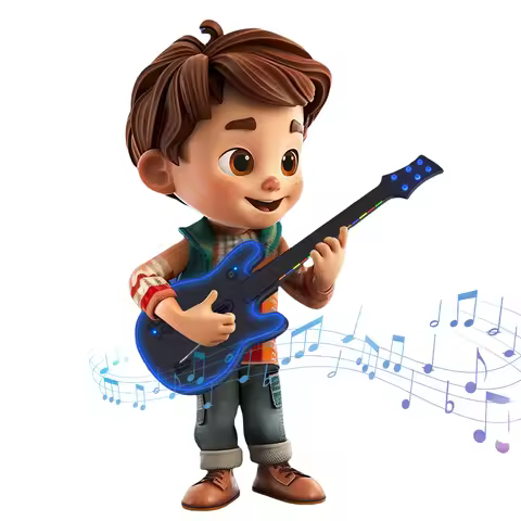 Wireless Guitar Controller 2.4G Wireless PC Guitar Controller with Strap & Wireless Dongle for PS4 P