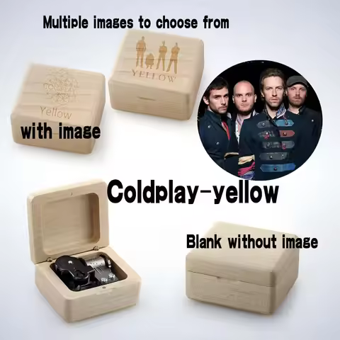 ♫ Coldplay-yellow ♫music box birthday gift for girls and children, Christmas and New Year gifts
