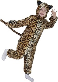 Wizland Kid Animal Onesie Tiger Black Cat Costume Cheetah Blue Monster Jumpsuit for 4-14 Years