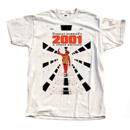 2001: A Space Odyssey Movie Poster T Shirt Natural 100% Cotton Unisex Tops Tee