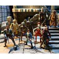 Star Wars 3.75 1:18 Bounty Hunter Set Boba Fett Jango Fett 4Lom Zuckuss Dengar IG88 Bossk Aurra Sing