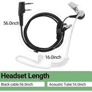 Walkie Talkies Earpiece with Mic Radio Earpiece for Walkie-Talkie 2 Pin Headset K5 Plus 5RM BF-888S 