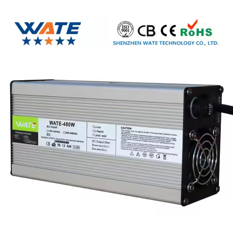 37.8V 10A Lithium Battery aluminum intelligent Charger is suitable for 9S 33.3V lithium ion Battery 