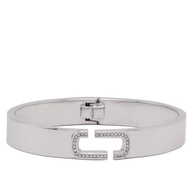 Marc Jacobs The J Marc Crystal Bangle Bracelet in Crystal/ Silver J103MT2RE22