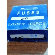 Short Glass Fuse / Glass Fuse / Short Glass Fuse 20A 20 A