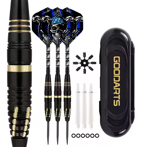 3pcs 24g Pure Copper Darts Indoor Darts Game Plastic Storage Box Professional Steel Tip Darts with A