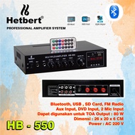 AMPLI (TOA / Ceiling) HB - 550 Power Amplifier Bluetooth Untuk Speaker Corong / Ampli HB 550