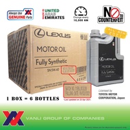 Lexus 5W40 API SN Fully Synthetic Engine Oil 4L ( 1 Box = 6 Bottles ) 08880-83717