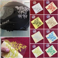 HAHAHA CUTTING HELMET STICKER