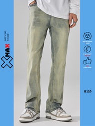 Quần jean nam ống suông dài Xmax form basic quần bò nam cap thường co giãn trendy phong cách thể tha