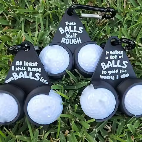 2pcs Golf Ball Holder Gag Golf Ball Storage Rack, Golf Accessories, Great Gift for Golf Lovers, Golf