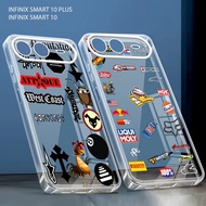 Softcase hp for Infinix Smart 10 plus Latest 2025 Clear Glossy Racing Phone Case - YM06
