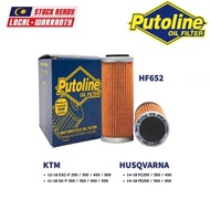 PUTOLINE Oil Filter HF652 / Motorcycle for HUSQVARNA EXC-F / SX-F / KTM FC / FE