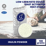 Inulin Powder - 100grams (Food grade yeast activator keto diet prebiotic properties soluble dietary