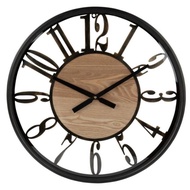 KAYU Round Teak Wall Clock/ Roman Wall Clock/ aesthetic Wall Clock/ Unique Teak Wood Wall Clock