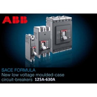 ABB MCCB 125A-630A 25KA 36KA 50KA 3poles formula series A2C250 A2N250 A3N400 A3S400 A3N630 A9S630
