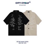 Blazer Local Brand Letter City Cycle Wide form oversize For Men And Women