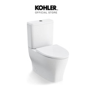 KOHLER (จัดส่ง 5-7 วัน) Family care 2-PC w/french curve quiet close seat สุขภัณฑ์แบบสองชิ้น รุ่นแฟมิ