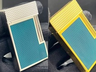 🔥S.T.Dupont都彭朗聲幾樓工藝限量版打火機 藍金色/銀藍色