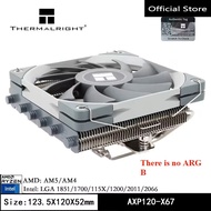 Thermalright AXP120-X67 CPU Radiator 6 Heat Pipes Low Profile CPU Air Cooler with Quite 120mm PWM Fa