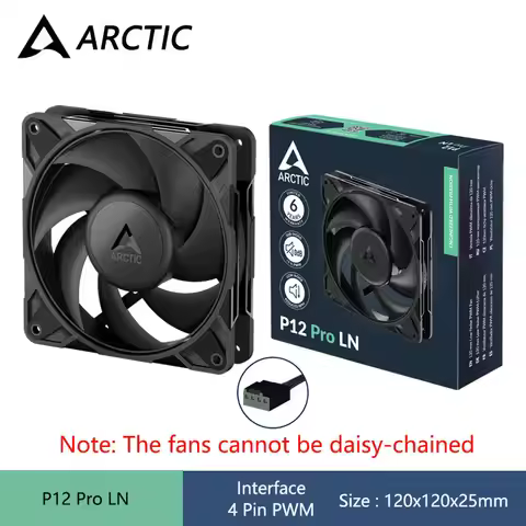 ARCTIC P12 PRO LN 120mm Chassis Fan,12V 4Pin PWM/Fluid Dynamic Bearing/450-2000RPM Low Speed Version