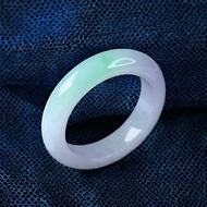 冰種飄陽綠翡翠戒指戒圈 | 國際10圍 | 天然緬甸玉翡翠A貨 | 送禮