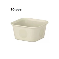 10 pcs N0J1G Storage box Plastic storage box 10x10x5 cm