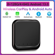 Acodo CarAiBOX ใหม่ล่าสุด Android 13.0 ระบบ 8 + 128G Carplay Ai Box 3 in 1 เสียบและเล่นไร้สาย Carplay Android Auto Qualcom SM6225 8 คอร์ CPU 4 + 64G รถ Ai Box สำหรับโตโยต้าวอลโว่โฟล์คสวาเกนเปอโยต์เกียเบนซ์ซูซูกิ MG
