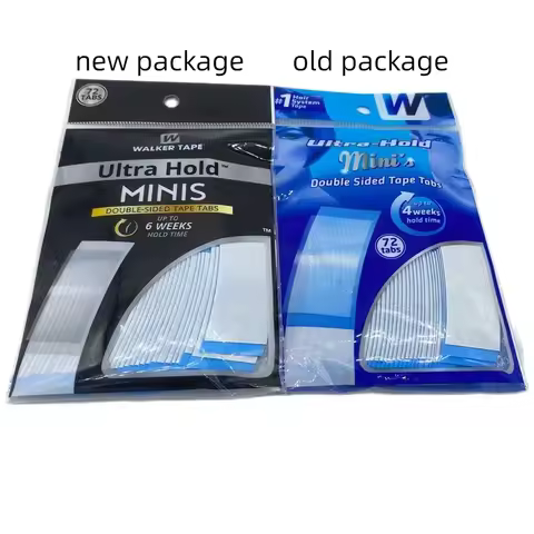 1 bag 36 pieces 8.6*2.2cm Blue Ultra hold tape lace front tape double sided Tape for toupee wig adhe