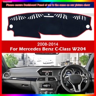 For Mercedes Benz C-Class W204 Anti-Slip Mat Dashboard Pad Sunshade Dashmat Carpet Accessories C-Kla