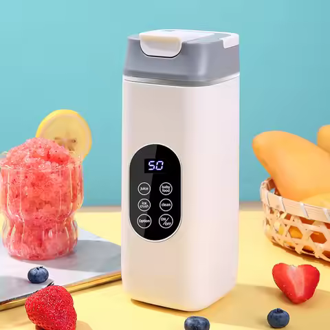 New 12 Blade Portable Juicer USB Rechargeable Juicer 420ML Fruit Automatic Smoothie Blender 2 In 1 B
