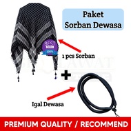 Igal Turban Headband / Adult and Igal Head Turban Package / Boys Igal / Adult Igal / Tassel Turban C