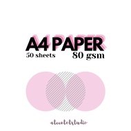 Kertas A4 80gsm / A4 Paper 80 gsm (50 sheets/50 helai)