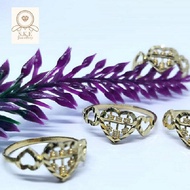 916 Gold Heart Abacus Ring/916 Gold Abacus Ring