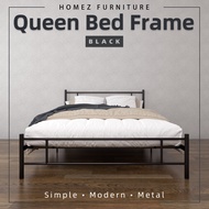 LZD (Self-assembly) 3V Powder Coat Metal Queen Size Bed Frame ED902F