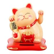 Lucky Cat แมวนำโชค แมวกวัก แมวกวักญี่ปุ่น พลังงานแสงโซล่าเซล ตั้งหน้ารถ ตั้งโต๊ะ ตกแต่งบ้าน