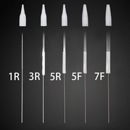 50pcs 1RL/3RL/5RL/5F/7F Needles 50pcs Needle caps Permanent Makeup Machine Pen Kits Eyebrow lips Nee