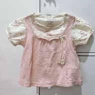 Bique*tte vintage prelov baby top, 6-12 months