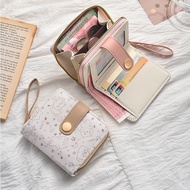 Simple Japanese Wallet Female Short Small Folding Multi-Function Student Wallet 2025 Cute Change Car