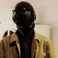 Handmade DIY Black Cyberpunk Mask, Tech Functional Creative Mask