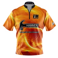 Hammer DS Bowling Jersey - Design 2019-HM 3D Zipper Polo shirt