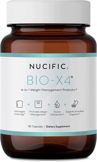 Nucific Bio-X4 - 4 In 1 Weight Management Probiotic Supplement Bio X4 (90 Capsules)