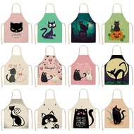 Cartoon cute cat apron aprons for woman apron dress baking accessories cute apron  apron for men apr