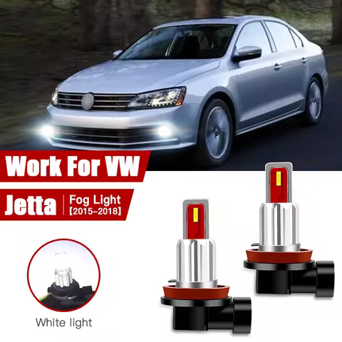 2pcs Led Car Fog Lamp for Jetta 2015 2016 2017 2018 H11/H8 Front Fog Light Bulb Car Accessories Canb
