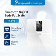 Lepu Rechargeable Digital Smart Body Fat Weight Scale 20 Body Composition Monitor with Heart Rate F4