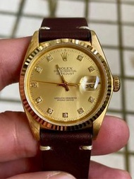 錶現不凡~Rolex/16018,單錶頭全原裝十鑽面板。