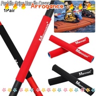 ARROGANCED 1Pair Kayaking Oars Handle Cover, 4 Colors Diving fabric Canoe Paddle Grips Handle Cover,