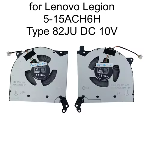 CPU GPU Cooling Fan for Lenovo Legion 5-15ACH6H Type 82JU, R7000P Y7000P 2021 DC10V Gaming Laptop Co