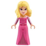 Original Lego Disney Princess - Aurora (Dark Pink Dress, Metallic Pink Sleeves, Gold Necklace) 43246